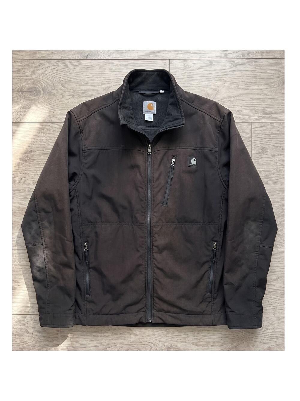 Carhartt Mens M Outdoors Gorpcore Grunge Streetwear Soft Shell Full Zip Jacket